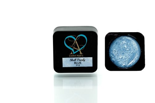 Shell Pearly builder gel/ Blue
