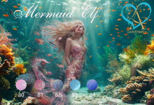Mermaid Elf gél lakk szett