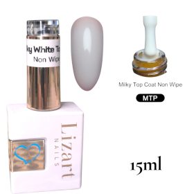 Milky White Non Wipe Top Gel 15ml