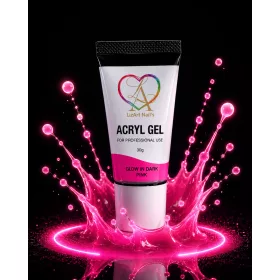 Acryl Gel/Glow in Dark Pink 30gr