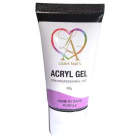 Acryl Gel/ Glow in Dark Purple